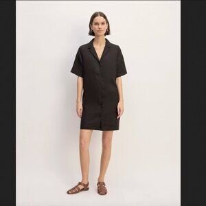 Everlane linen work dress in black